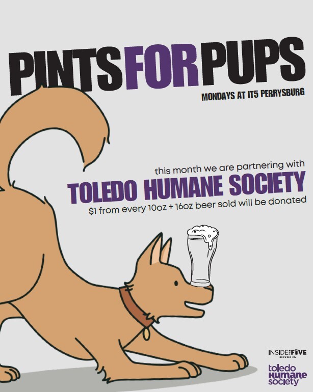 Pups and Pints at Inside the 5 - Every Monday in May thumbnail